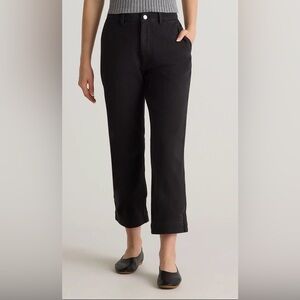 New Quince Black Cropped Organic Pants women’s size 10